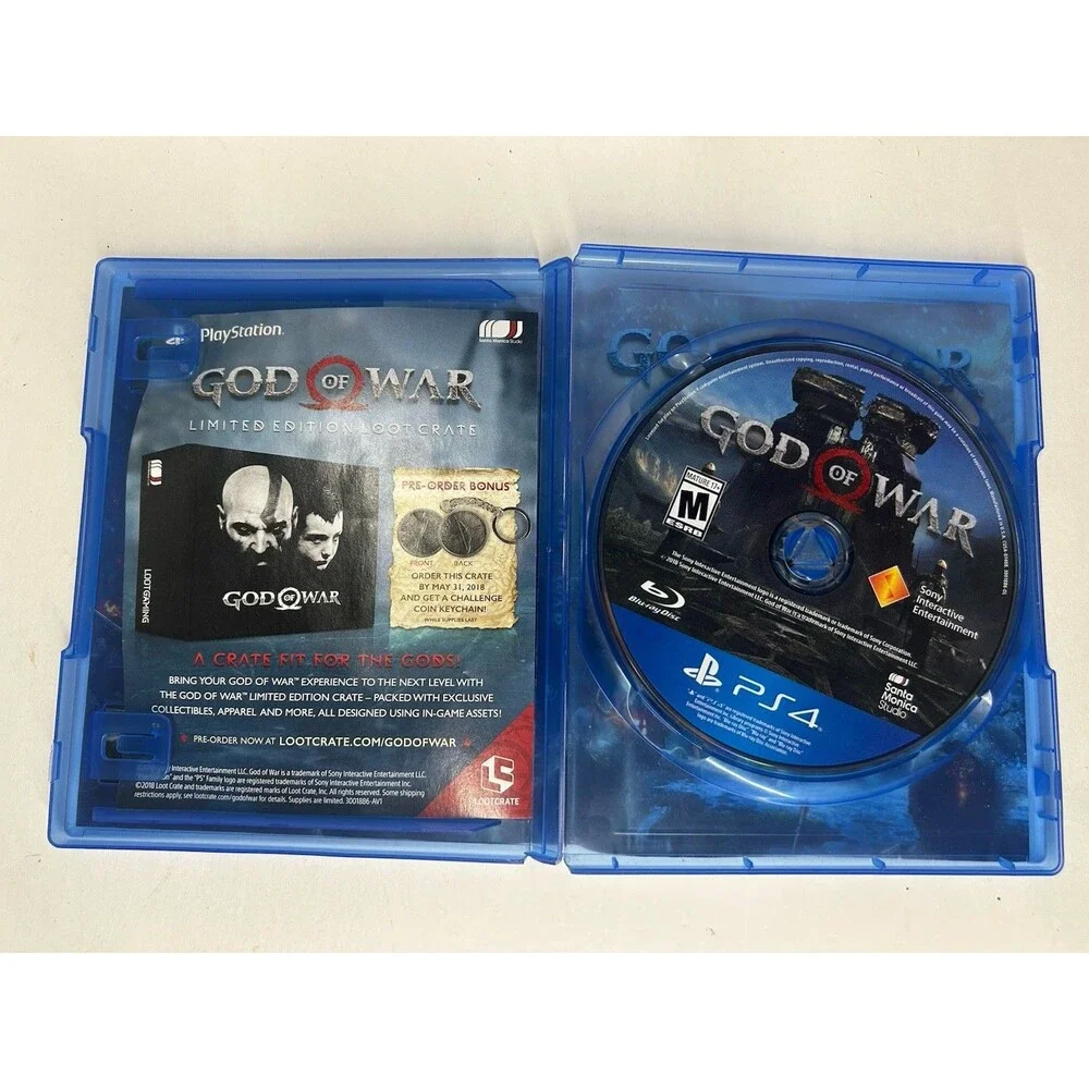 God of War (Sony PlayStation 4, PS4 2018) Complete CIB